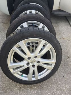 Nissan Altima or Maxima 18 inch Rims and Tires OEM,  Lug pattern 5x114.3mm