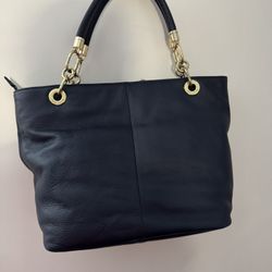 New Leather NAVY  BLUE  PURSE 