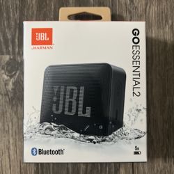 JBL HARMAN GO ESSENTIAL 2  PORTABLE BLUETOOTH GRAB & GO WATERPROOF SPEAKER Black
