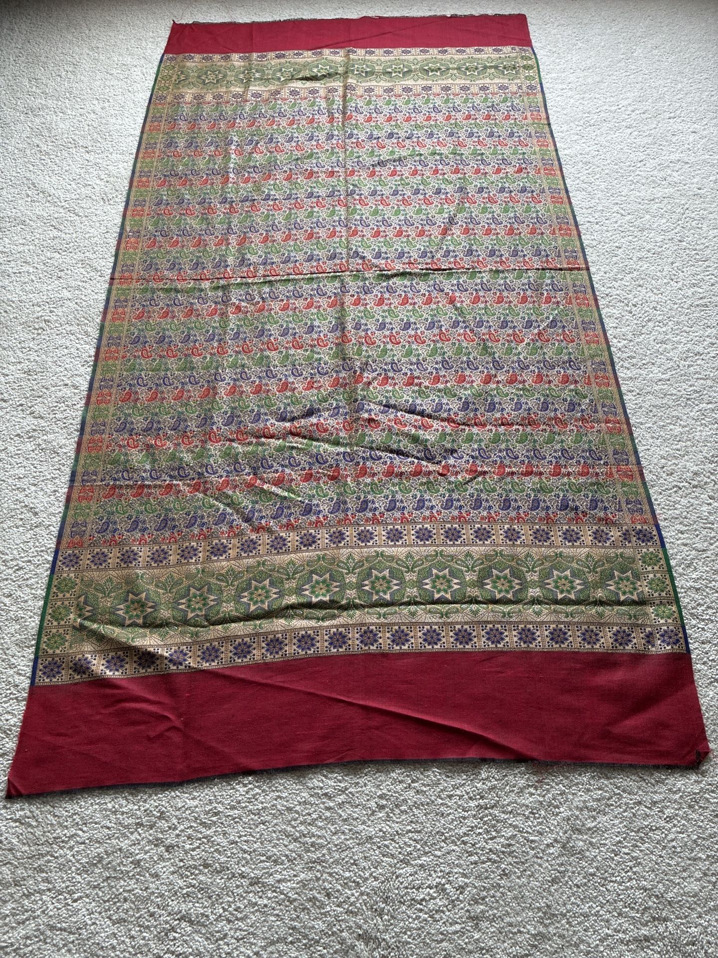 Long Patterned Fabric Table Runner or Textile