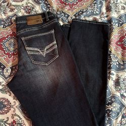 Mens buckle Jeans 