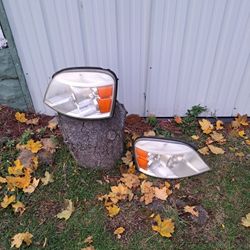 AKKON - Fits 2004-2007 Ford Freestar 04-07 Mercury Monterey Chrome Headlights Pair 