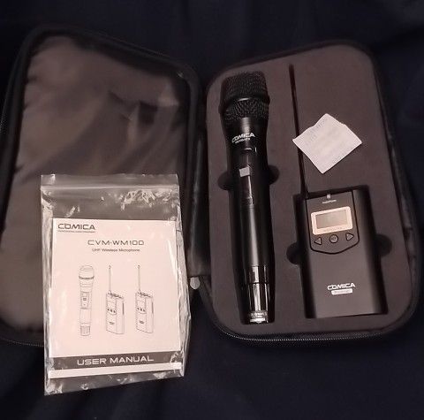 NEW Wireless Handheld Microphone Comica CVM-WM100H UHF