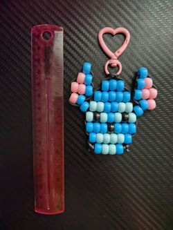 Pony bead Stitch charm