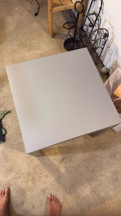 IKEA Table 1 Ft 10 Inch Square 18” Tall