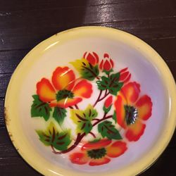 Vintage Enamel Serving Bowl / Wash Basin / Dishpan