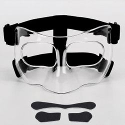 Nose Guard for Broken Nose, Face Shield Masks for Soccer, Basketball, and Other Sports Protect, Adjustable for Kids, Teenagers, and Adults, Suitable f