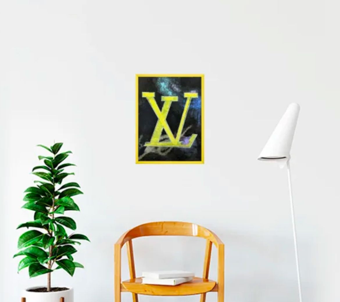 Custom hand painted LV canvas art