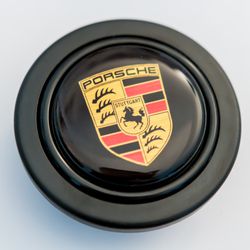 Porsche Crest Horn Button Momo OMP Sparco NRG 911 964 993 996 997 924 944 914 Carrera Turbo Nardi Personal
