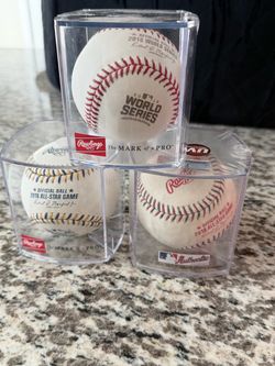 MLB baseballs World Series all star game authentic Rawlings baseball