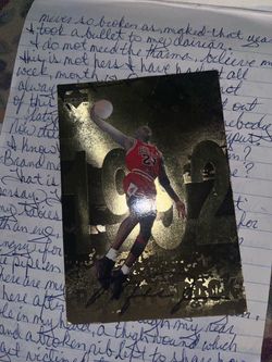 Michael Jordan Chicago Bulls Gold Foil Card