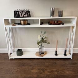 White Entryway Table