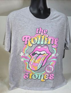 The Rolling Stones Rock Band Graphic Tee Womens Juniors 2XL