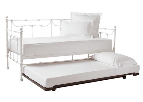 Pottery Barn Savannah Metal Daybed Distressed White Antique 350