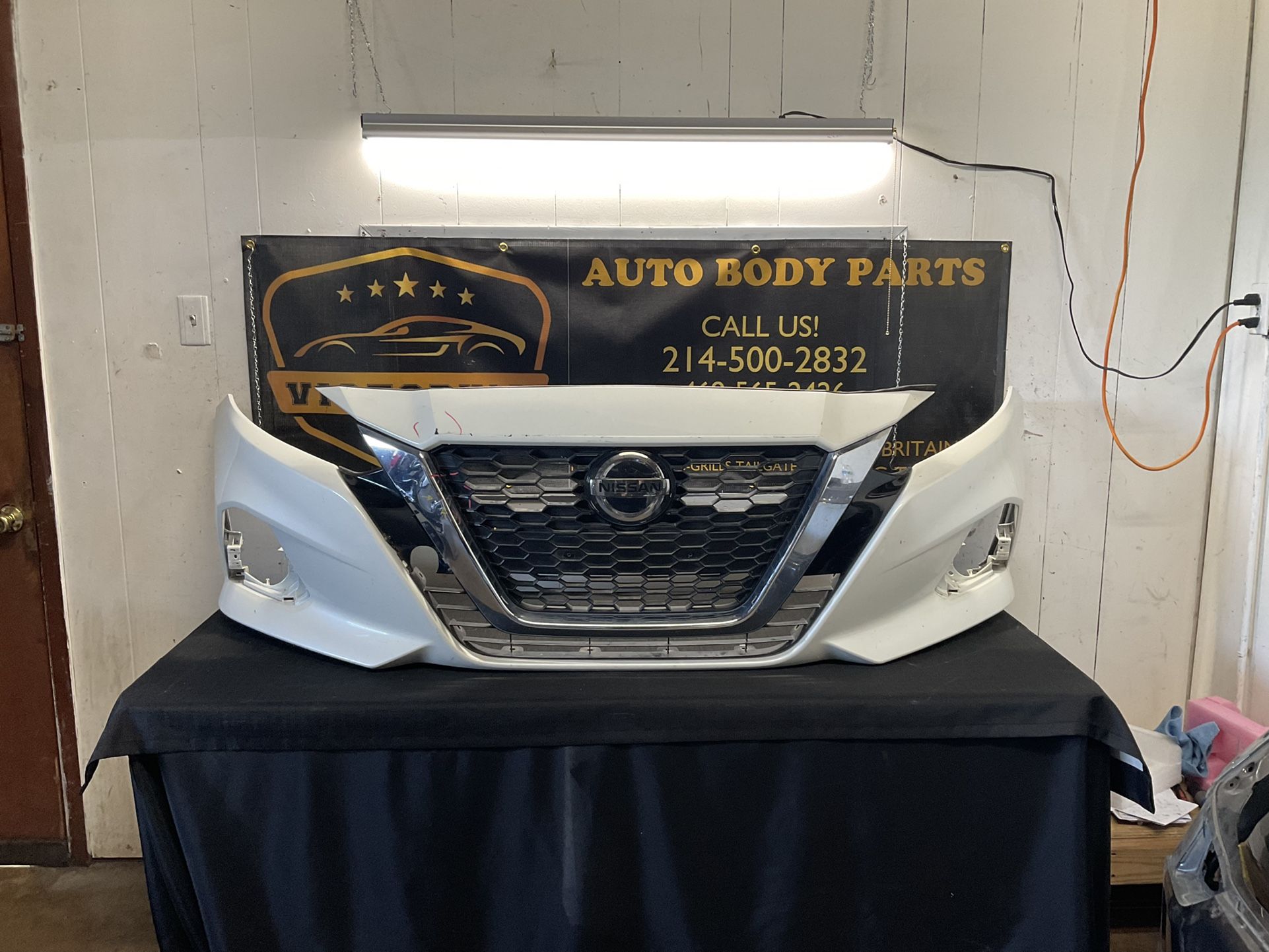 NISSAN ALTIMA 2019-2021 FRONT BUMPER WITH GRILLE OEM 