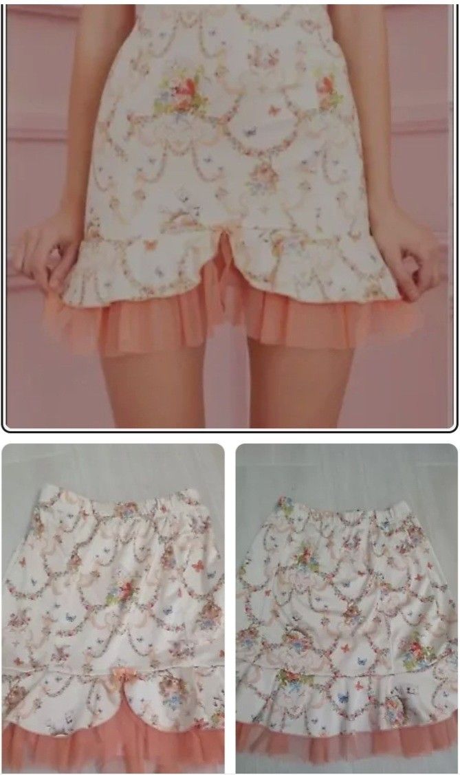 Sugar Thrillz XS Tulle Skirt With Bunny And Lambs