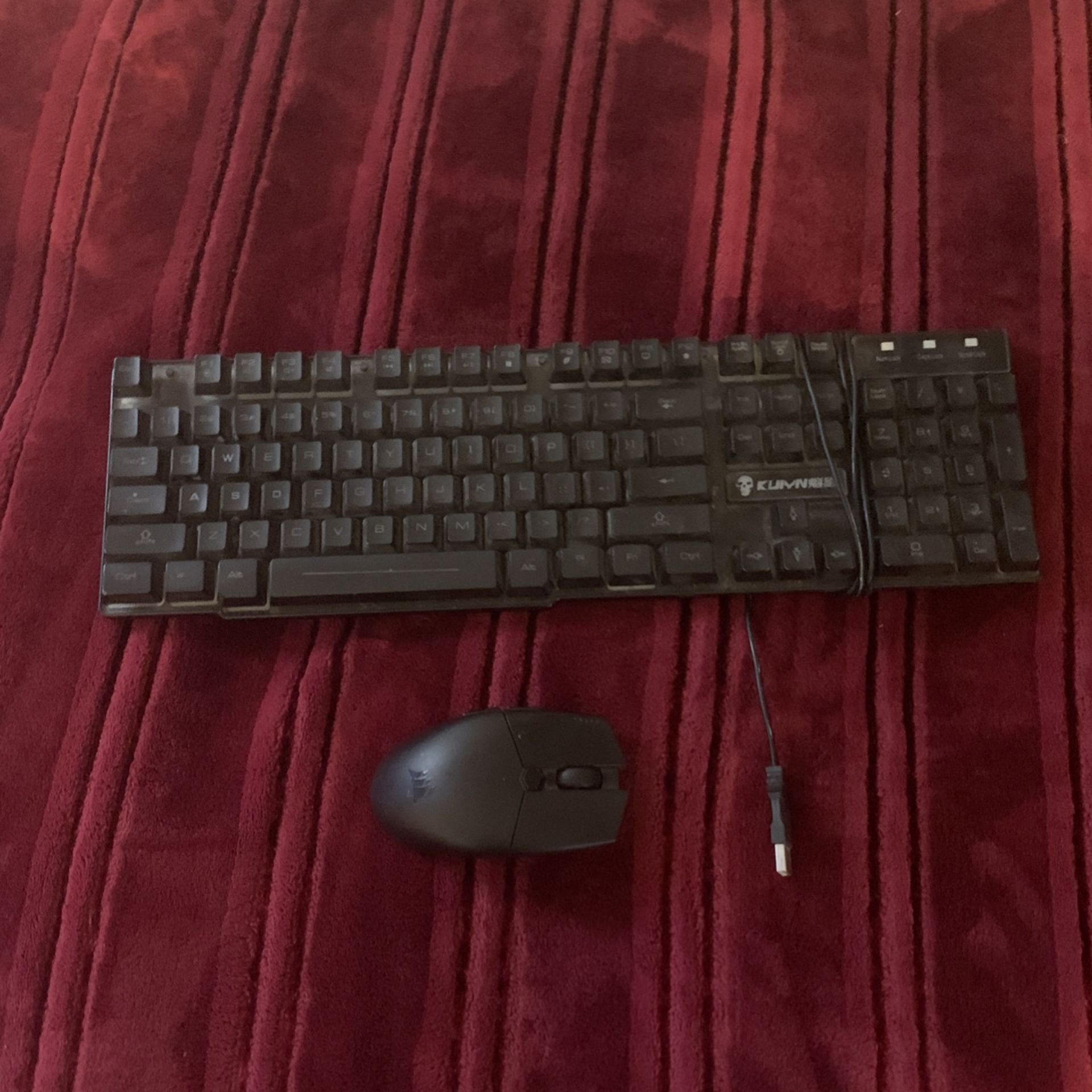 Gaming Key Board And Mouse