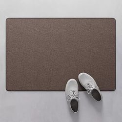 Open box 4 by 5.6 foot utility mat with rubber grips for non skidding 