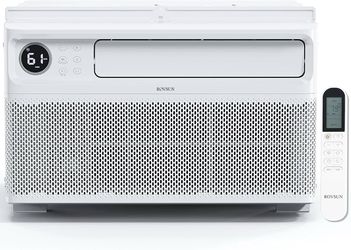ROVSUN 8000 BTU Inverter Window Air Conditioner, 115V AC Unit for Window High Energy Saving, 42dB Quiet Operation, Easy Installation, Remote Control, 