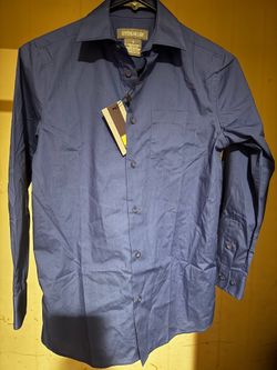 Boy’sLong Sleeve Button-Up Shirt in Royal Blue