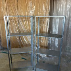 Metal shelves 