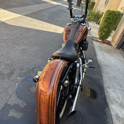 06 Harley Street Bob Custom Paint 