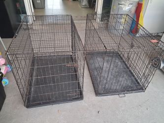 Wire 2 doors pet crate/kennel (2)