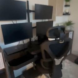 Rising Desk And Office Chair