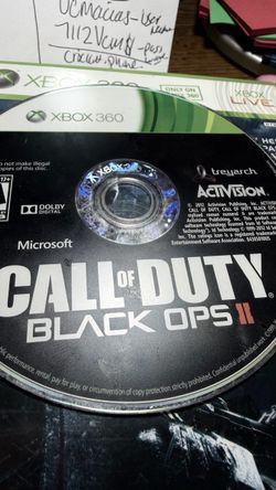 Xbox 360 call of duty black ops 2