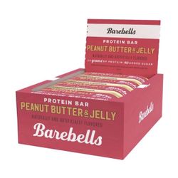 New Sealed Barebells Peanut Butter & Jelly Protein Bars — 12 Pack