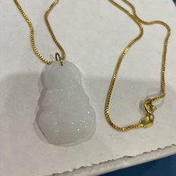 Jade Buddha Chain Gold 