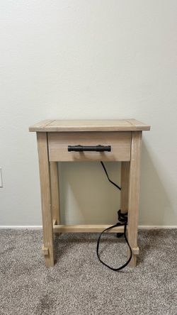 Nightstand with Built-in Outlet