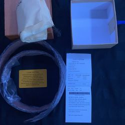 Louis Vuitton Belt Comes With Receipts Of Purchase Authentic