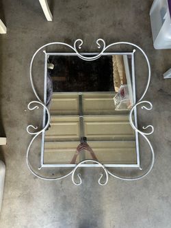 Hanging Mirror/Rod Iron