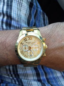 Michael Kors Gold-Tone Chronograph Watch