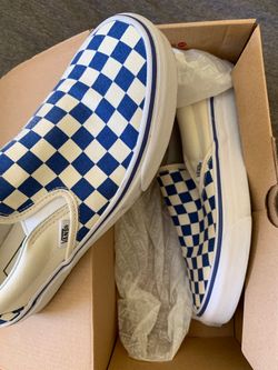 Vans checkers blue size 6.5 worn once
