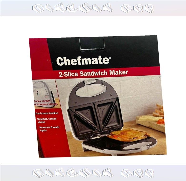 suddenly form Lightning Fast Sandwich Press Toasted Goodness in Seconds