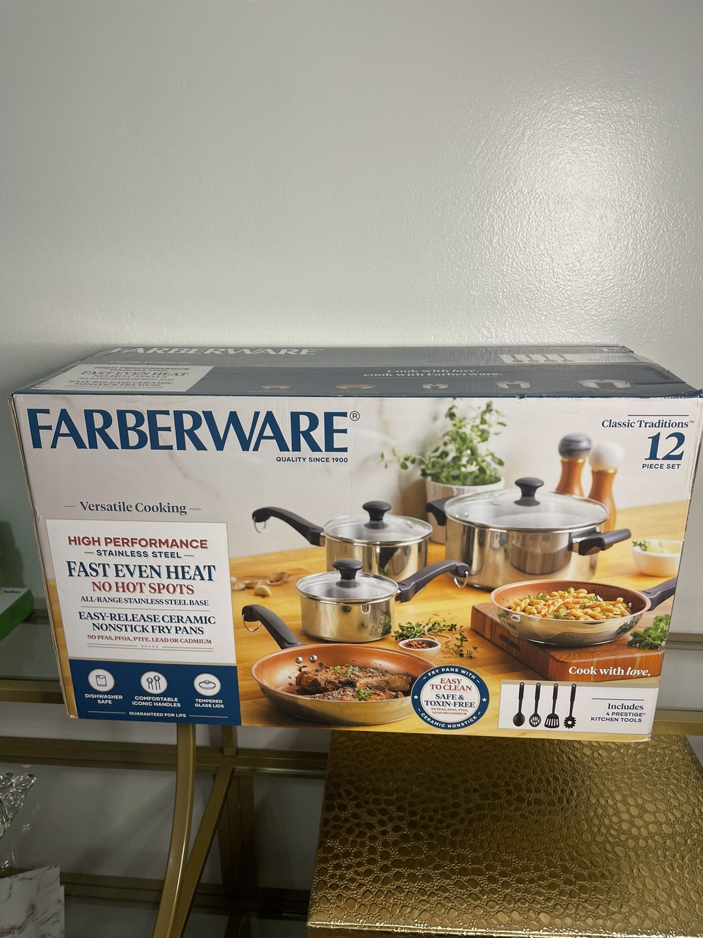 Farberware Classic Traditions Stainless Steel Pots And Ceramic
