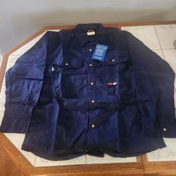 Saf-Tech FR Navy Work Shirt 