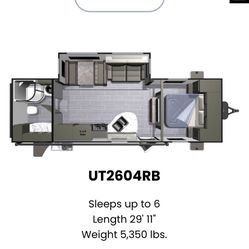 2016 Open range Ultra Light Travel Trailer 