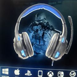 Gaming Headset For PS4, Xbox, PC, PS5 Noise Cancelling Over Ear Headphones + Mic