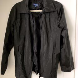 Women Black Waterproof Jacket Size Medium