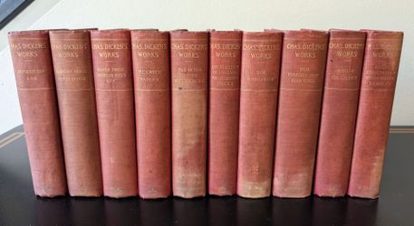 Antique Charles Dickens Works Imperial Edition 10 Volume Set Hooper Clarke c1900