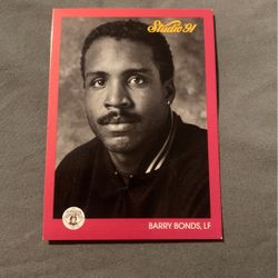 Barry Bonds Studio 91 Baseball Card 