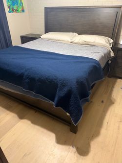 King bedroom set with mattress