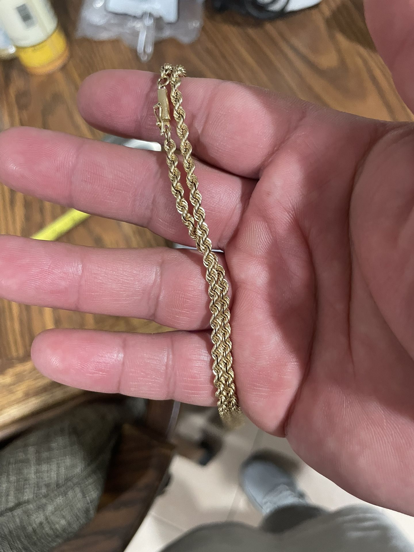 14k 20.5” Rope Chain 18.5/6 Grams