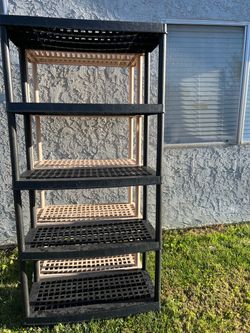 5-Tier Plastic Storage Shelving Unit