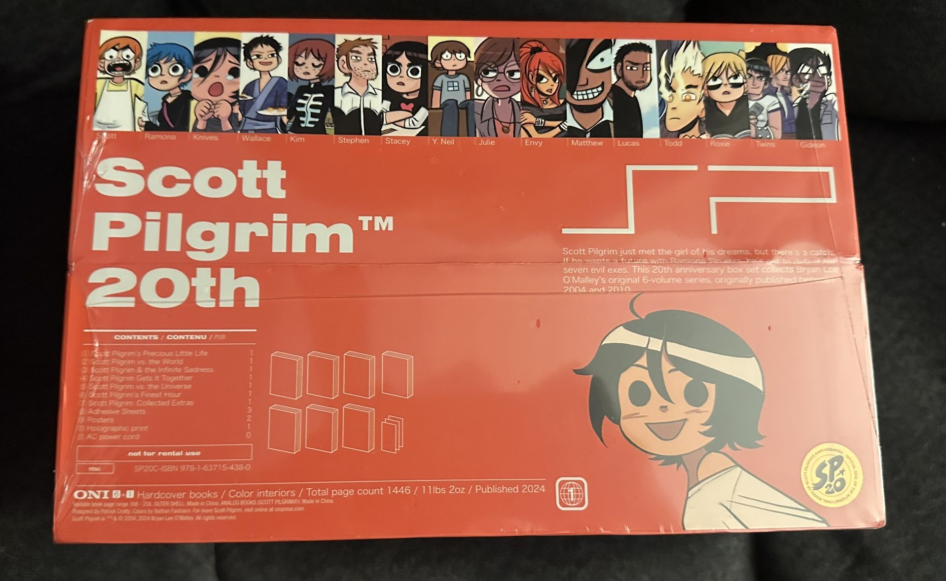 Scott Pilgrim 20th Anniversary Colored Graphic Novel Collectors Set