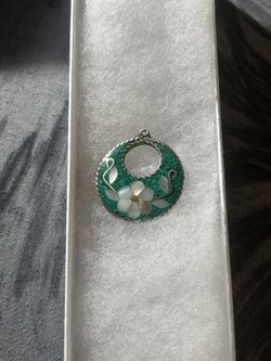 Sterling & Jade Pendant 