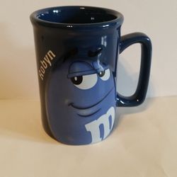 M&Ms Blue Coffee Cup